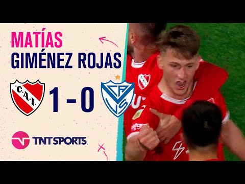 ¡Golazo del #Rojo! #GimenezRojas enganchó y tiró desde afuera para marcar el 1 a 0 de #Independiente