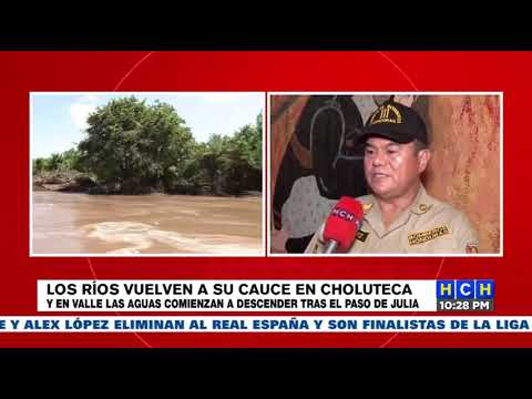 Bomberos presentan un inforem sobre los daños causados por Julia en Choluteca y Valle