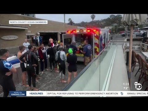 2 swimmers rescue shark attack victim in Del Mar