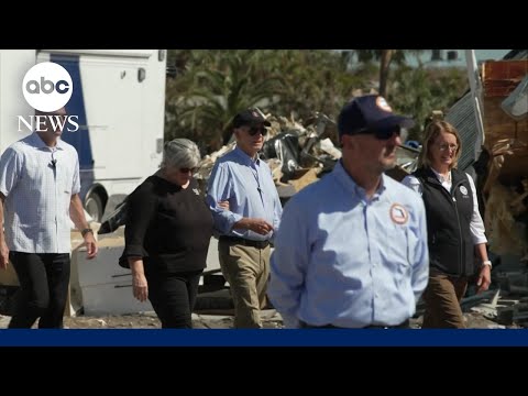 Biden tours Hurricane Milton devastation in Florida