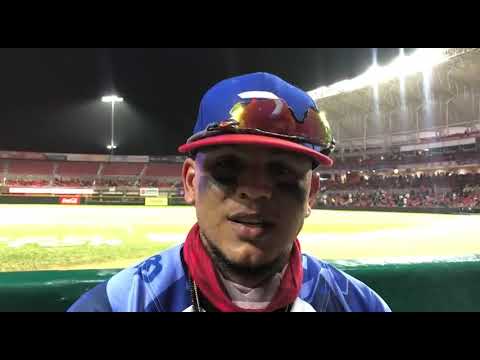Juan Lagares y sus declaraciones luego del primer juego de Águilas Cibaeñas de República Dominicana