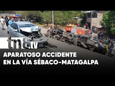 Vivos para contar el cuento: Triple colisión en carretera Sébaco-Matagalpa - Nicaragua
