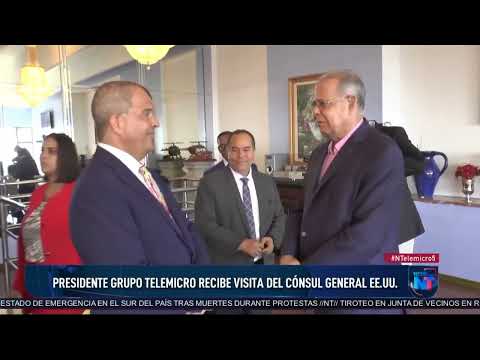 Presidente grupo Telemicro recibe visita del cónsul general de EE.UU.
