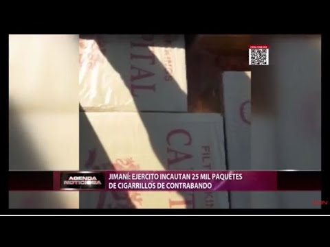 Jimaní: Ejercito incautan 25 mil paquetes de cigarrillos de contrabando
