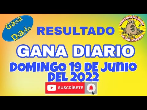 RESULTADOS GANA DIARIO DEL DOMINGO 19 DE JUNIO DEL 2022/LOTERÍA DE PERÚ