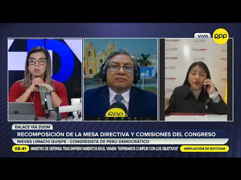 Nieves Limachi sobre recomposición de la Mesa Directiva del Congreso: Se puede trabajar y avanzar