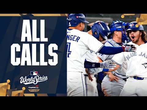 ALL CALLS of Addison Bargers EPIC grand slam for the Blue Jays in  the 2025 World Series (Gane 1)!