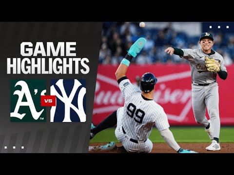 As vs. Yankees Game Highlights (4/25/24) | MLB Highlights