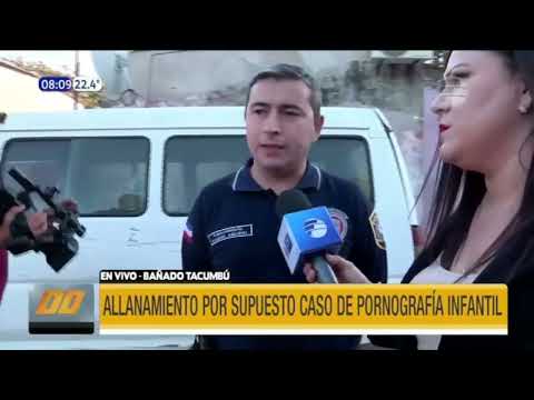 Allanamiento por supuesto caso de pornografía infantil en Asunción