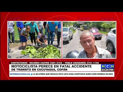 ¡Motociclista perece embestido en Cucuyagua, Copán!