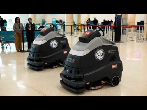 No te asustes: robots ahora limpian el Aeropuerto Luis Muñoz Marín