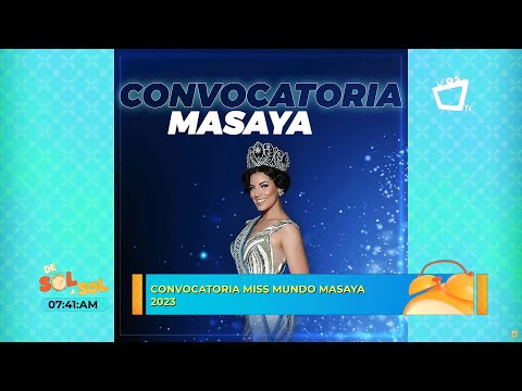 Convocatoria Miss Mundo Masaya 2023