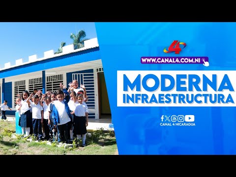 Gobierno Sandinista inaugura moderna infraestructura del Centro Escolar Barrilete de Colores