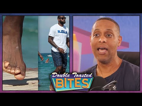 LEBRON JAMES' FOOT GOES VIRAL | Double Toasted Bites