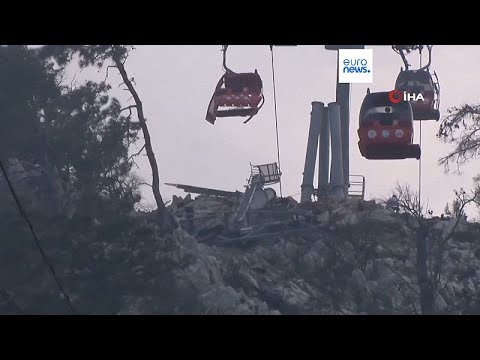 Accidente mortal en un teleférico turco: Un muerto y siete heridos