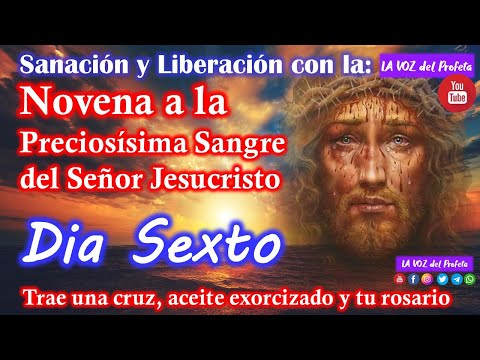 DIA SEXTO NOVENA A LA SANGRE DE CRISTO - Tercer Novena sanacion y liberacion sangre de Cristo