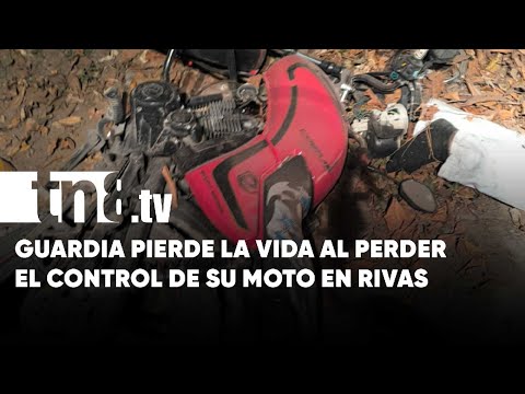 Guardia muere instantáneamente al perder el control de su moto en Rivas