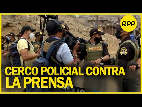 Pedro Castillo: Cerco policial impidió que la prensa realice preguntas al presidente