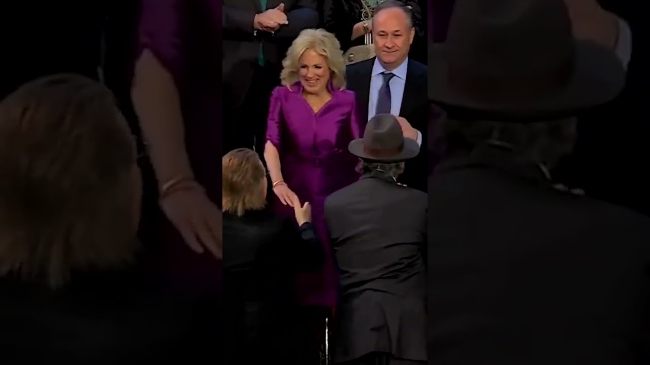 Did Jill Biden Just Kiss Kamala’s Husband on the Lips? #Shorts