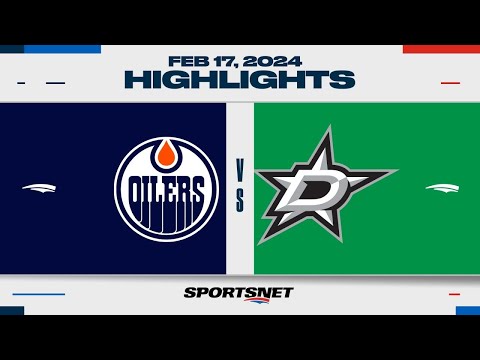 NHL Highlights - Oilers vs. Stars | February 17, 2024