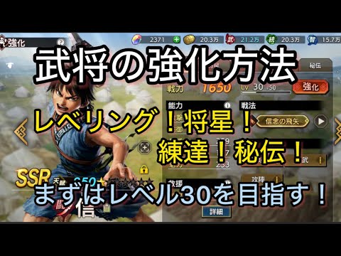 【#8  キングダム覇道】武将の強化方法！朱鬼・魔鬼レベリングが鬼！【初心者向け】
