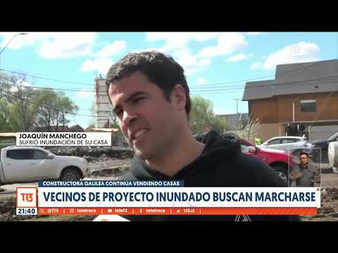 Vecinos de proyecto inundado en Curicó buscan irse del lugar