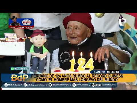 Huánuco: peruano cumple 124 años y busca el Récord Guinness al hombre más longevo del mundo