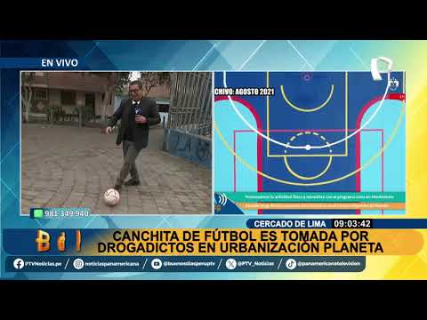 Drogadictos se adueñan de canchita de fútbol en Cercado de Lima: fue inaugurada en 2021