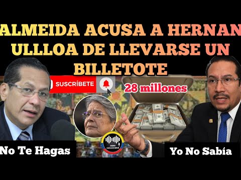 ASAMBLEÍSTA LUIS ALMEIDA ACUSA A HERNAN ULLOA DESAPARECER MÁS DE 28 MILLONES DEL ESTADO NOTICIAS RFE