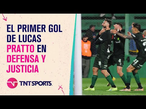 El primer gol de Lucas #Pratto en #DefensayJusticia para empatar ante #GodoyCruz sobre el final