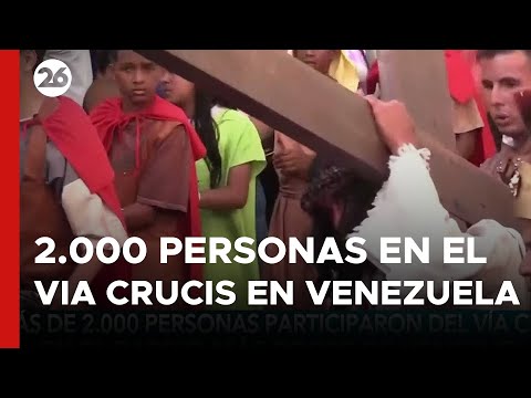 Más de 2.000 personas se unieron al Vía Crucis en el barrio más pobre de Venezuela
