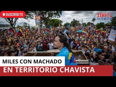 María Corina Machado llegó, vio y venció en Maturín, en el noreste de Venezuela