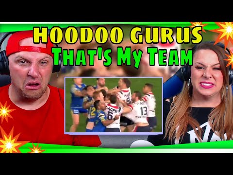 reaction to hoodoo gurus  - That's My Team (footy clip, Rugby league) THE WOLF HUNTERZ REACTIONS