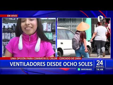 Dile a dios al calor: comerciantes ofrecen ventiladores desde 8 soles en Cercado de Lima
