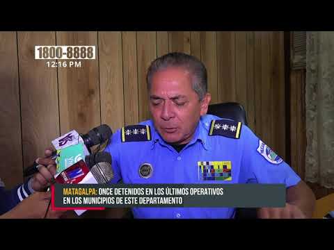 Capturan a 11 personas por diferentes delitos en Matagalpa - Nicaragua