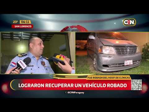 Recuperan vehículo robado en San Lorenzo