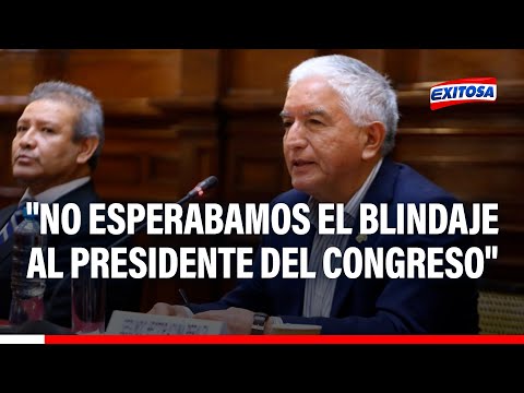 Héctor Acuña: No esperabamos el blindaje para el presidente del Congreso