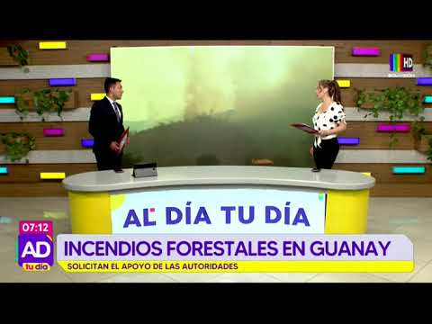 Incendios forestales en Guanay