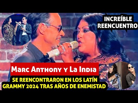 Marc Anthony y La India se reencontraron en los Latin Grammy 2024 tras años de enemistad