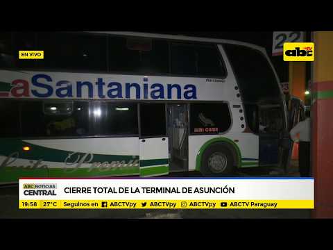 Cierre total de la terminal de Asunción