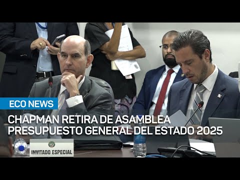 Ministro Chapman retira de la Asamblea el presupuesto General del Estado 2025 | #EcoNews