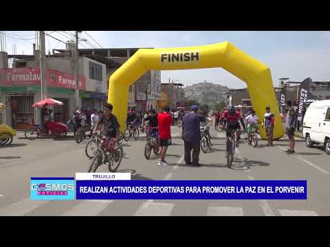 Trujillo: Realizan actividades deportivas para promover la paz en El Porvenir
