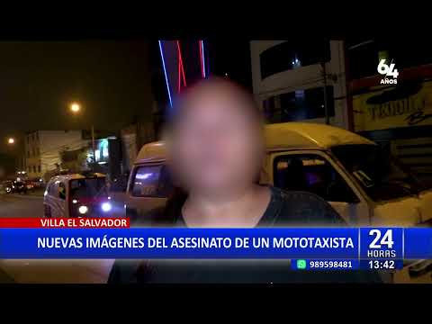 ¡Impactantes imágenes!  Revelan nuevos detalles del crimen en VES: Ataque a mototaxista.