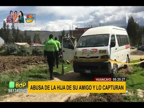 Huancayo: capturan a sujeto acusado a violar a hija de su amigo al interior de combi