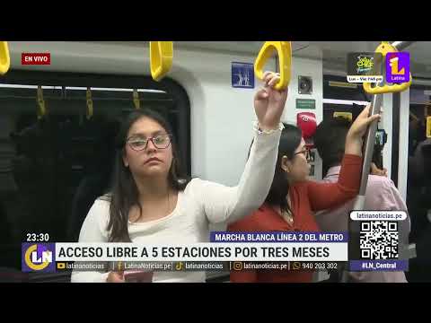 Metro de Lima: inician los viajes gratis en nueva línea subterránea