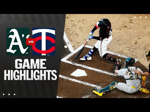 As vs. Twins Game Highlights (8/20/25) | MLB Highlights