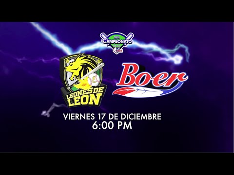 Leones de León VS Indios del Bóer - LBPN - Temporada Regular