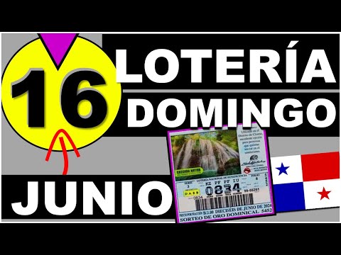 Resultados Sorteo Loteria Domingo 16 de Junio 2024 Loteria Nacional de Panama Sorteo Hoy Dominical