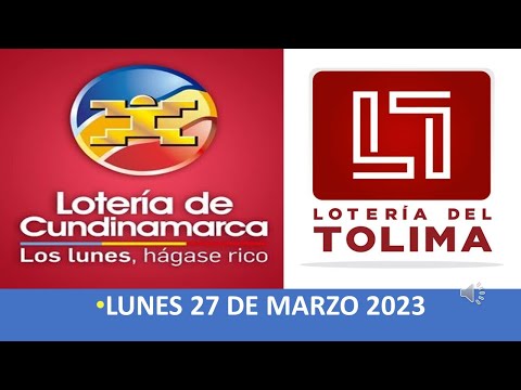 Loteria de Cundinamarca de Hoy Loteria del Tolima de Hoy //Lunes 27 de Marzo de 2023