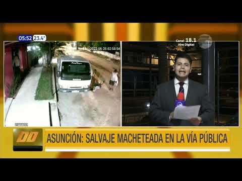 Asunción: Salvaje ataque con machete tras fiesta de San Juan